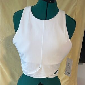White Athleta sports bra